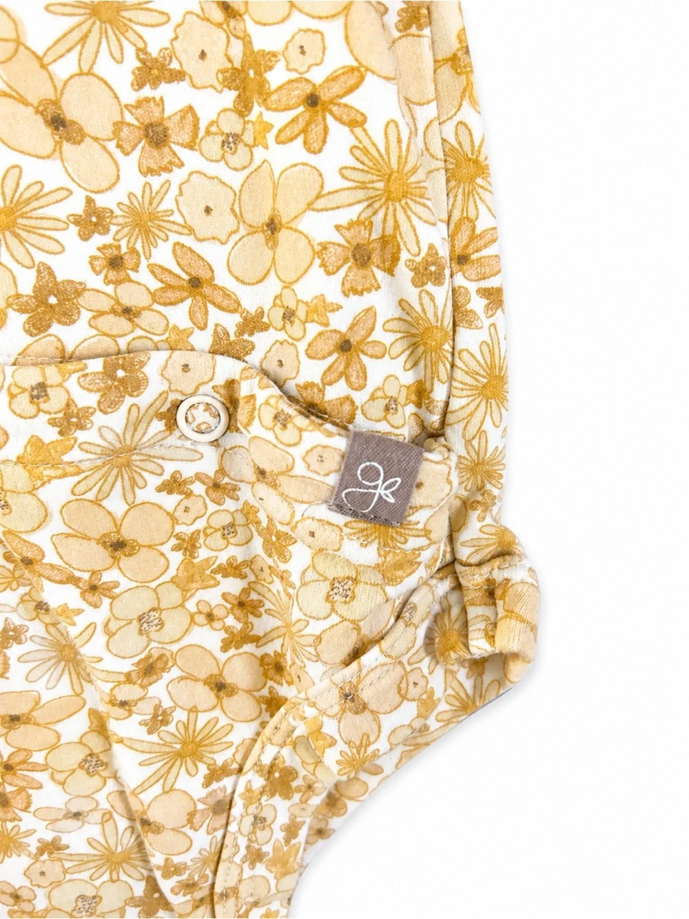 Goumikids Bamboo Organic Cotton Floral Bodysuit 12-18M EUC